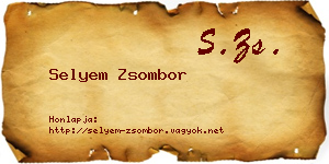 Selyem Zsombor névjegykártya